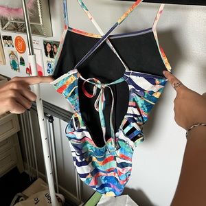 jolyn gavin one piece tie back swimsuit